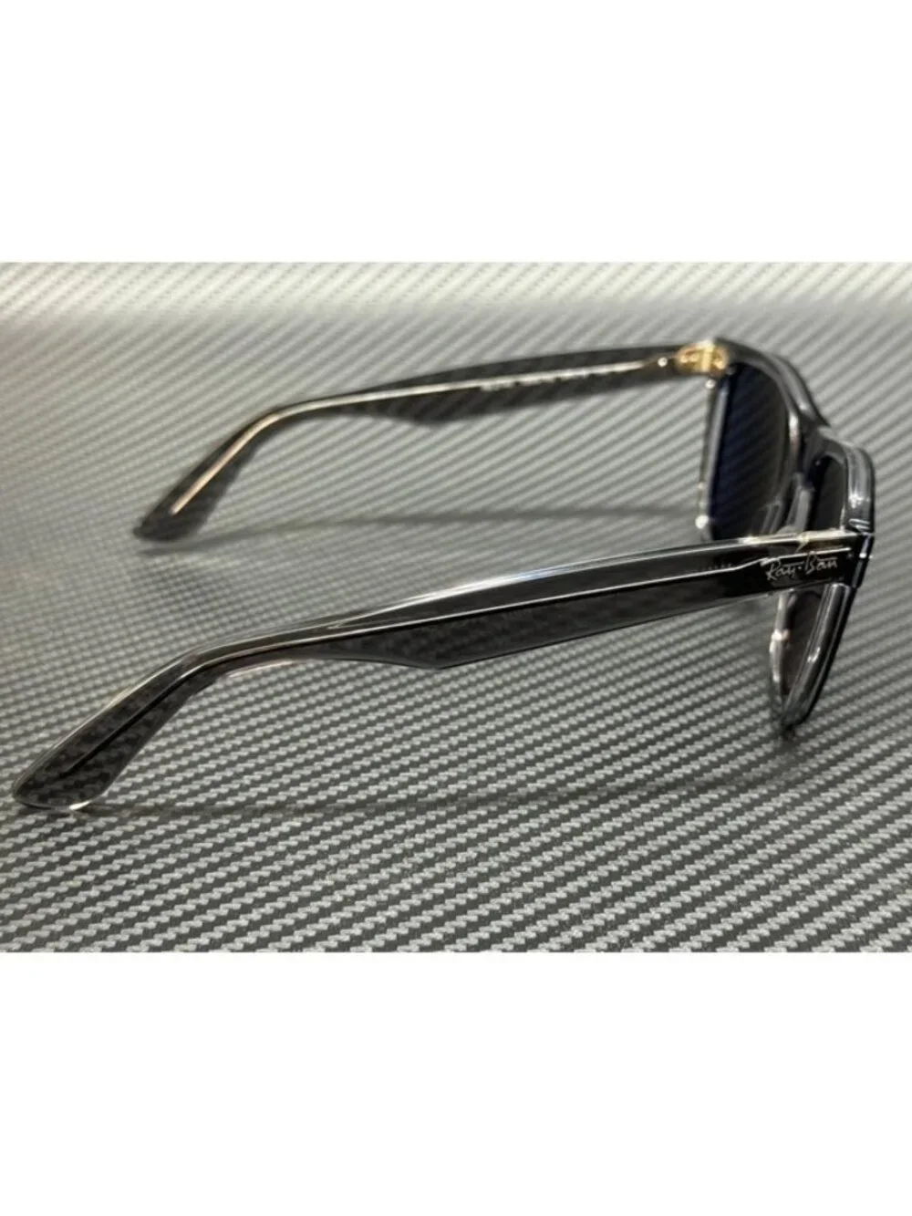 New Ray-Ban Men Grey Transparent Sunglasses 50-18-150